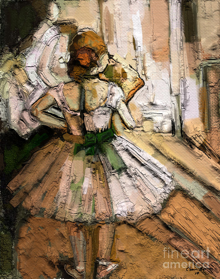 Ode to Degas Painting by Carrie Joy Byrnes