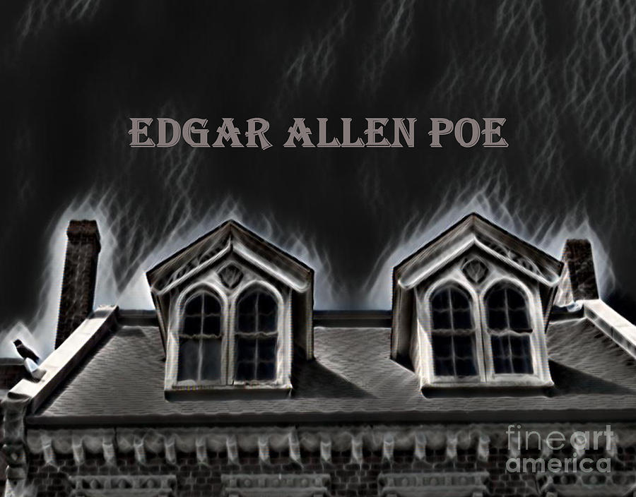 Bird Mixed Media - Ode to Edgar Allen Poe by John Malone