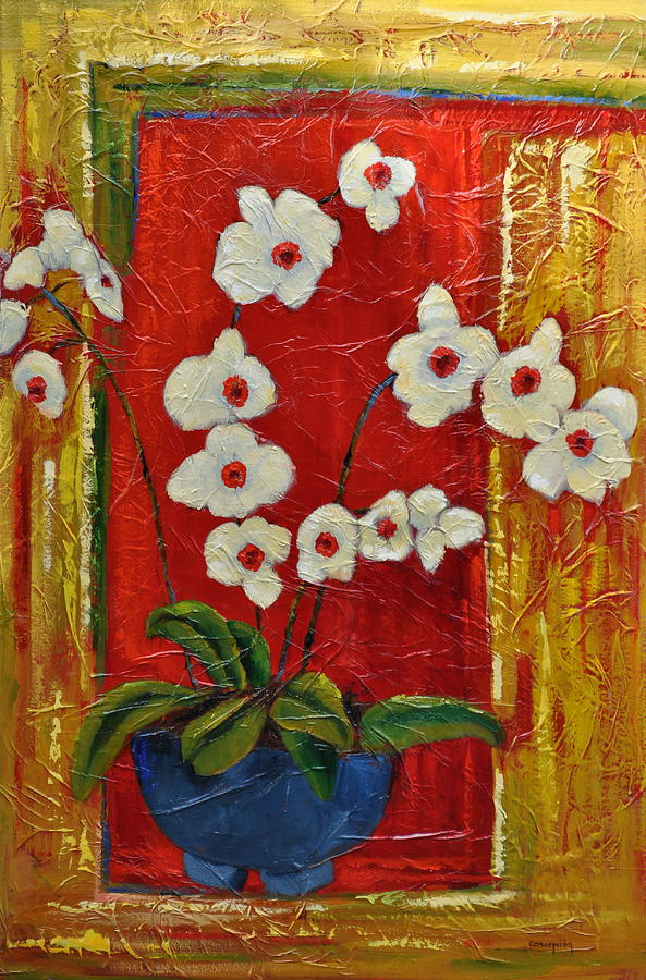 Ode to Orchids Painting by Ginger Concepcion