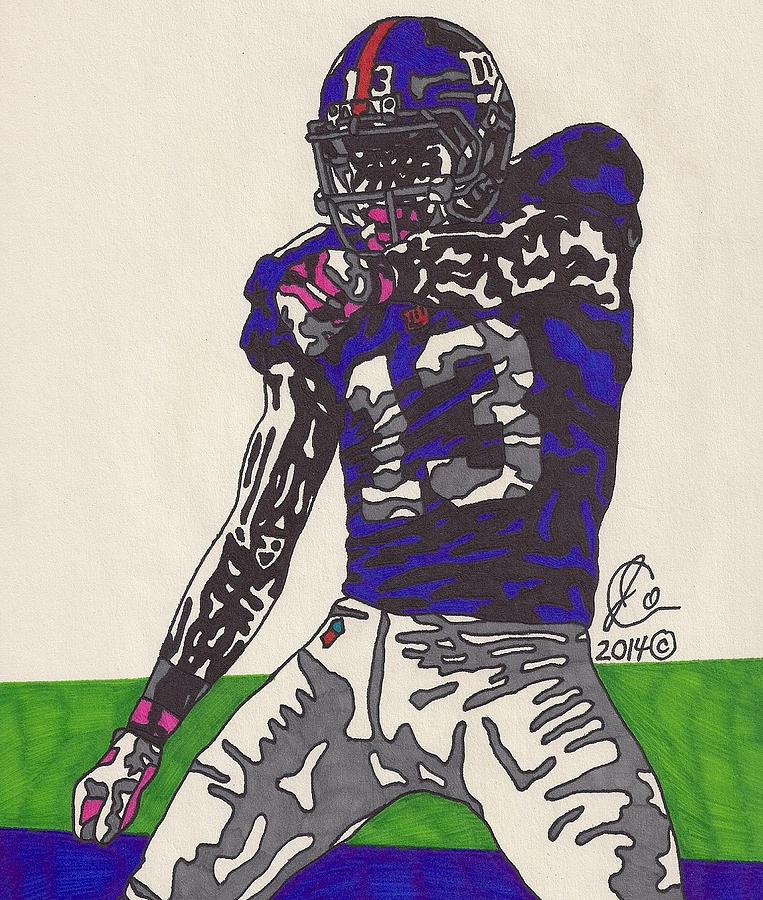 Odell Beckham Jr Drawing by Jeremiah Colley
