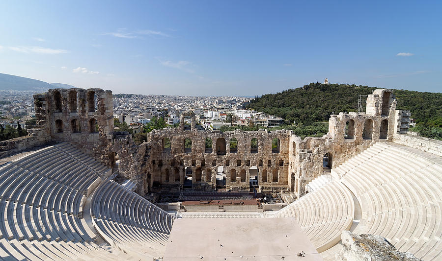 Odeon of Herodes Atticus -- Ancient Amphitheater in Athens, Greece Photograph by Darin Volpe
