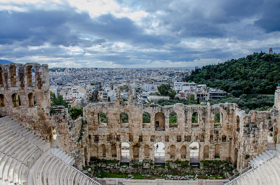 Odeon of Herodes Atticus - Athens Greece Photograph by Debra Martz