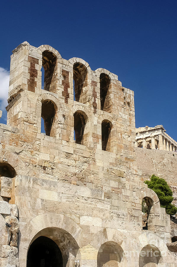 Odeon of Herodes Atticus Entrance One Photograph by Bob Phillips