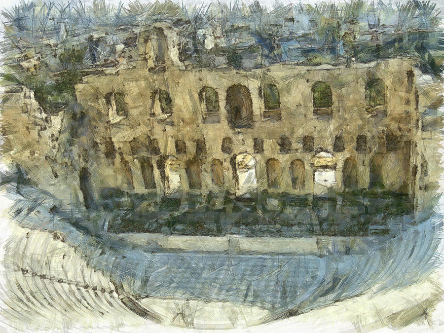 Odeon of Herodes Atticus in Athens Photograph by Ashish Agarwal