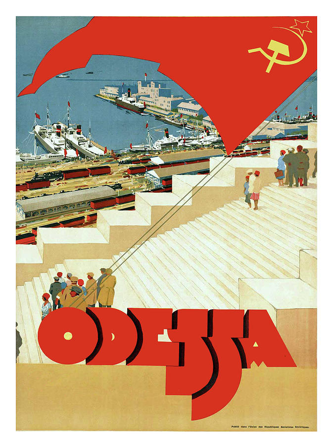 Odessa, Soviet vintage travel poster Painting by Long Shot