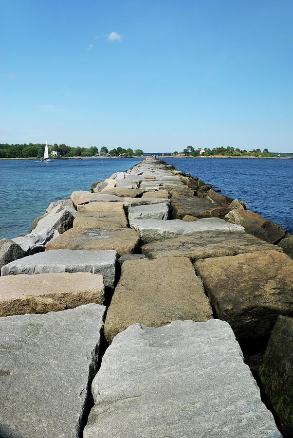 Odiorne breakwater Photograph by Richard Gibb
