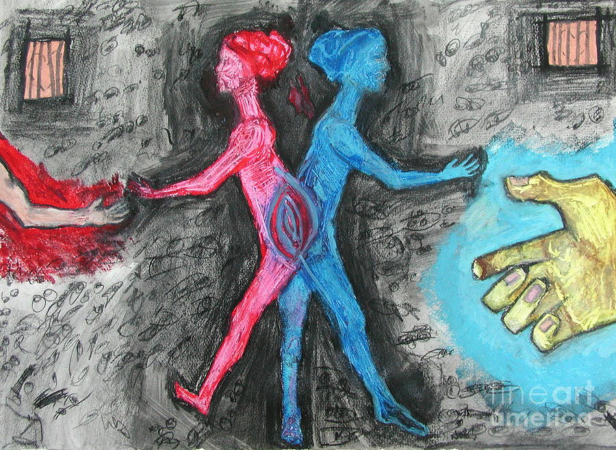 Spirit Painting - Of 2 Minds by Sarah Goodbread Spirit Painting - Of 2 Minds by Sarah Goodbread