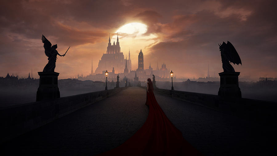 Castle Digital Art - Of Angels and Demons by Tobias Roetsch Castle Digital Art - Of Angels and Demons by Tobias Roetsch