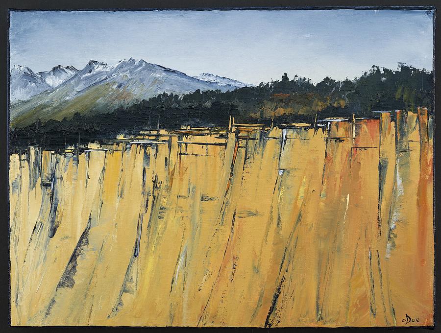 Of Bluff and Mountain Painting by Carolyn Doe