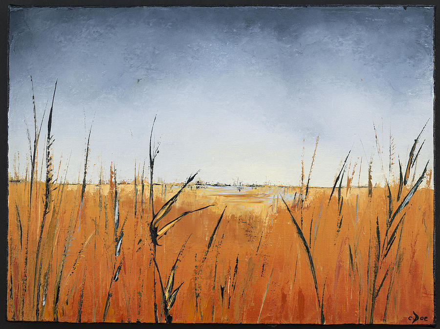 Grasses Painting - Of Grass and Seed by Carolyn Doe