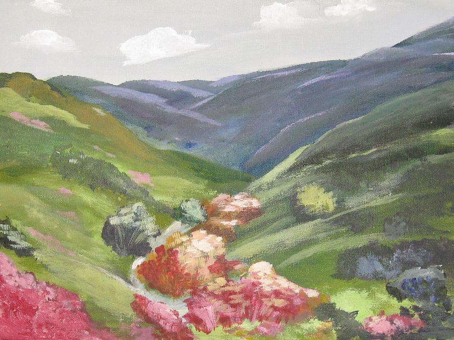 Of mountains and Valleys Painting by Trilby Cole