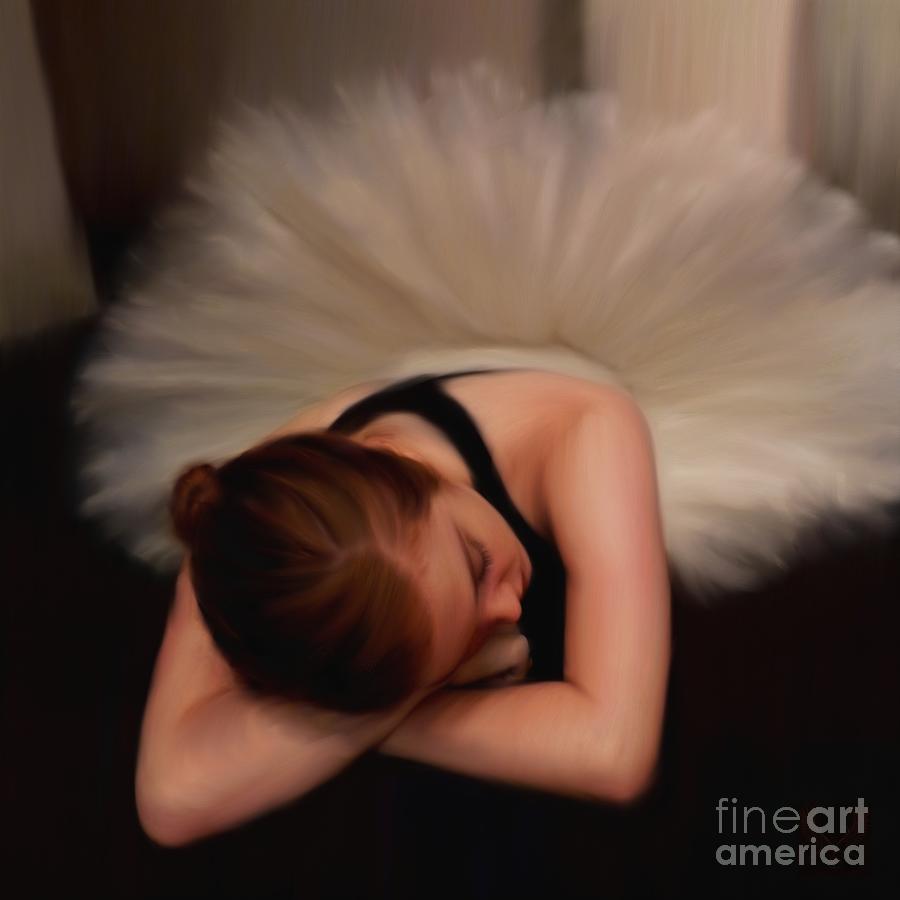 Off Pointe Nap Oil Painting by Dale Crum