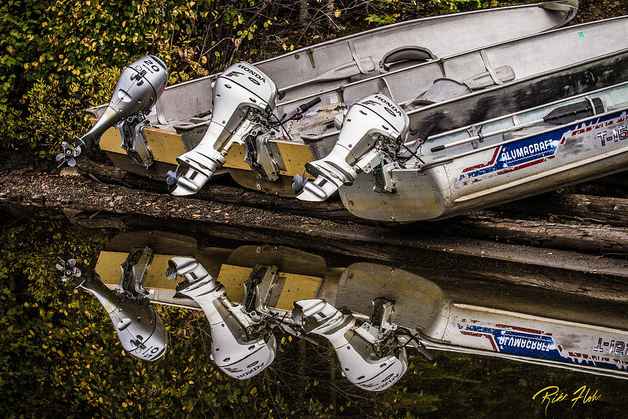 Off Season Outboards Photograph by Rikk Flohr
