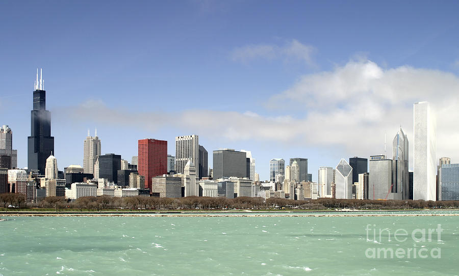 Canon Photograph - Off the Shore of Chicago by Ricky L Jones Canon Photograph - Off the Shore of Chicago by Ricky L Jones