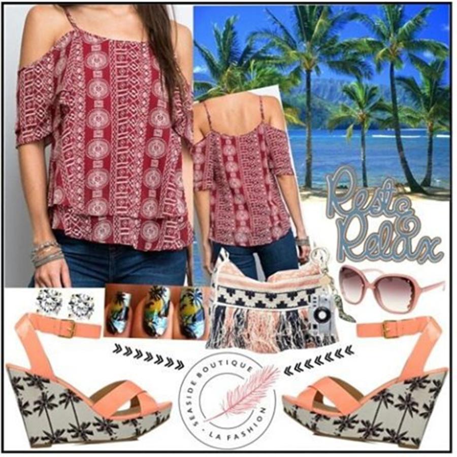 Style Photograph - Off The Shoulder Print
@seaside by Westcoast Charmed