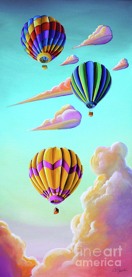 Up Movie Painting - Off They Go by Cindy Thornton