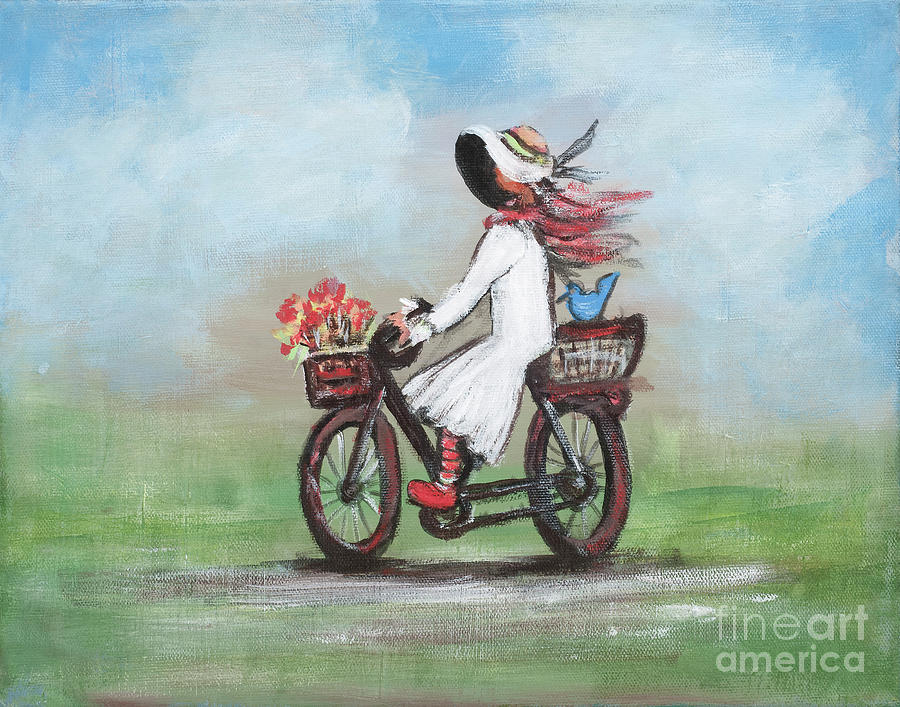 Off to a Picnic Painting by Pati Pelz