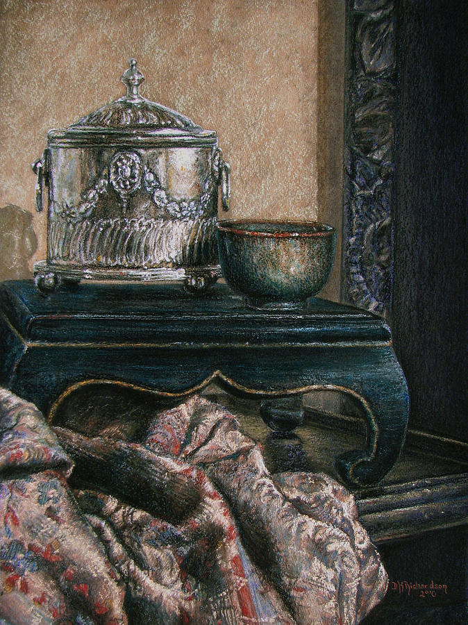 Still Life Painting - Offerings of a Silk Merchant by DK Richardson