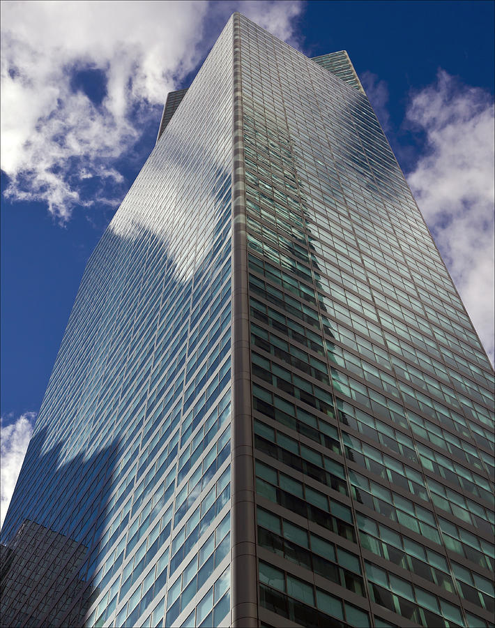 Office Building and Clouds NYC 1 Photograph by Robert Ullmann