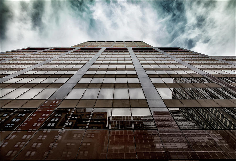 Office Building Sky and Clouds Photograph by Robert Ullmann