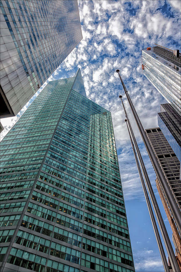 Office Buildings and Clouds Midtown East NYC Photograph by Robert Ullmann