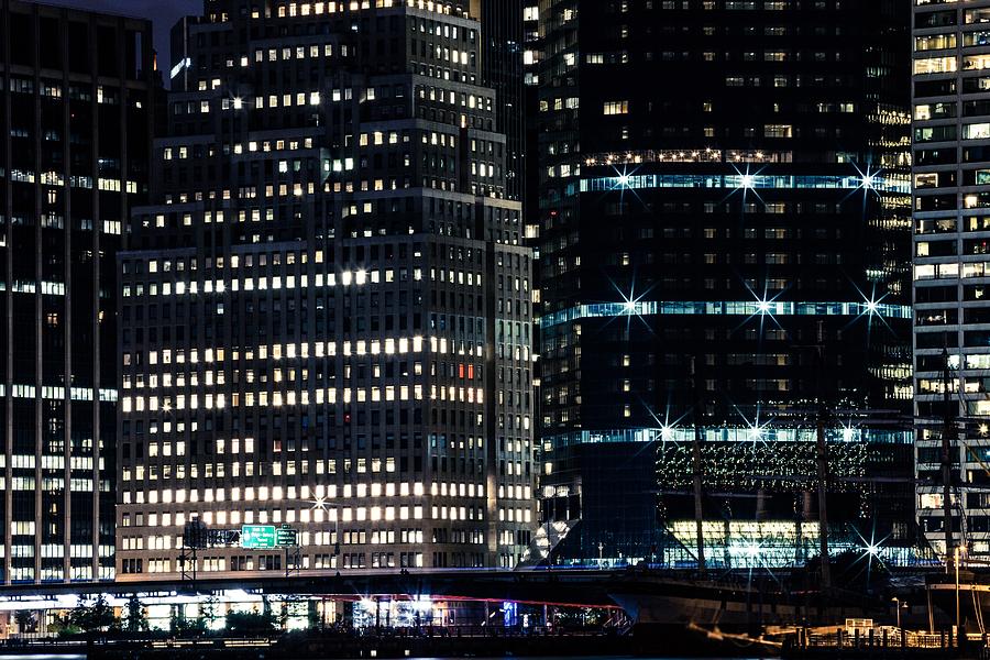 Office Buildings In The Night Photograph By Leonardo Patrizi - Fine Art 