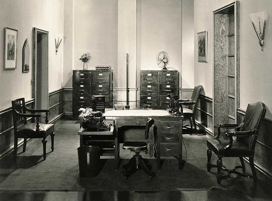 Office Interior Photograph by Underwood Archives - Fine Art America