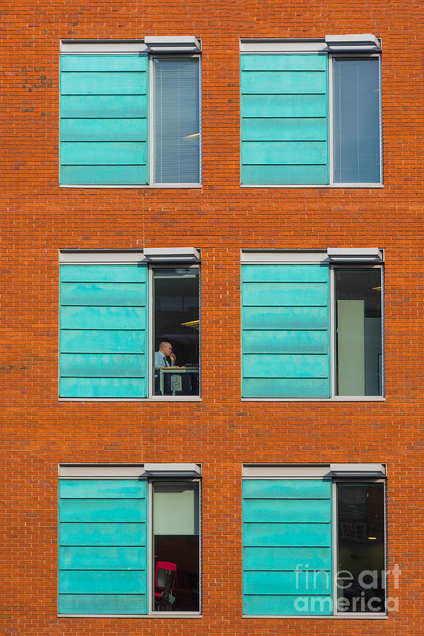 Office windows Photograph by Colin Rayner