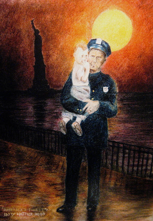 Officer Daddy Pastel by Larry Whitler
