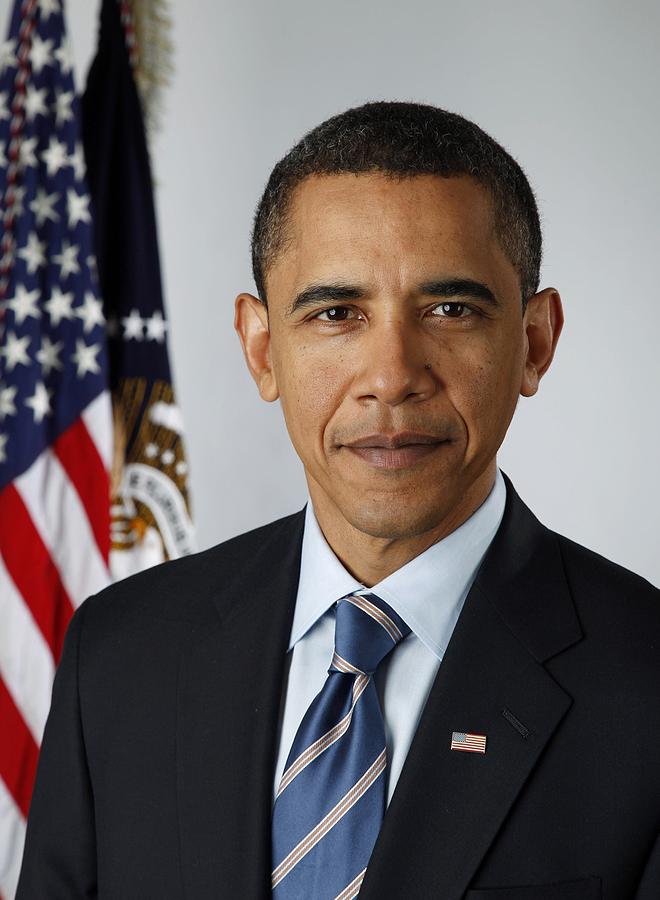 Portrait Photograph - Official Portrait Of President Barack by Everett