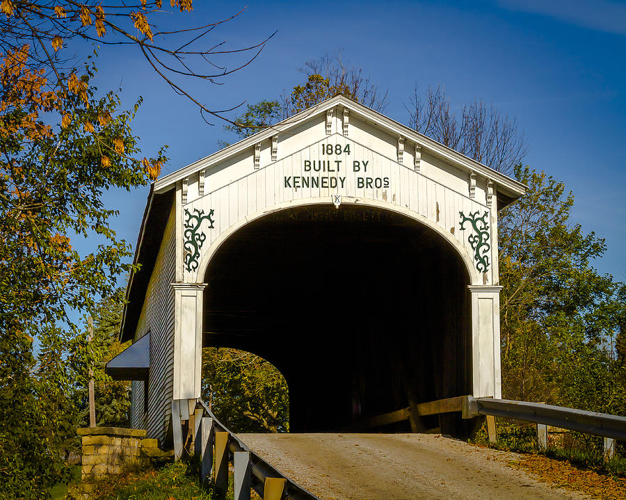 Offutts Ford covered bridge Photograph by Jack R Perry
