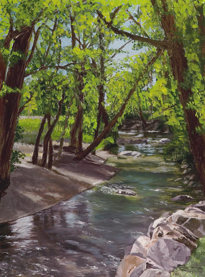 Ogden Painting - Ogden River Parkway by Dan Price