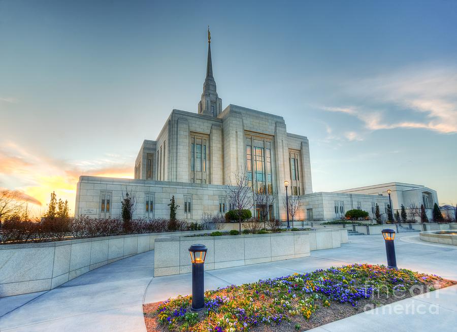 Ogden Temple Photograph by Roxie Crouch