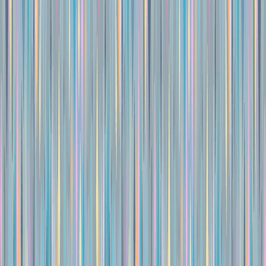 Oh Baby Blue - Stripes Digital Art by Val Arie
