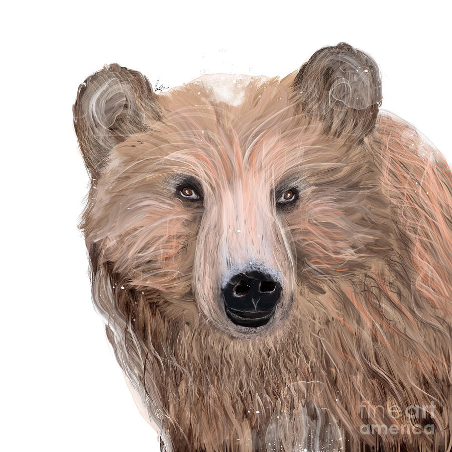 Oh Bear Painting by Bri Buckley