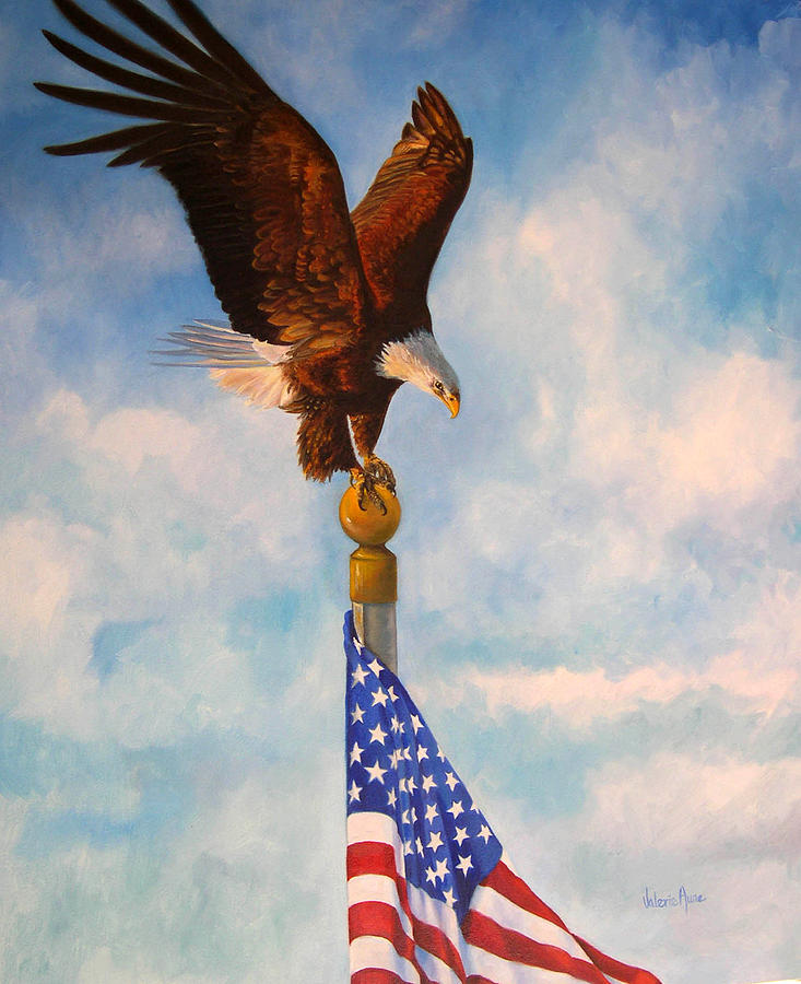 Eagle Painting - Oh Beautiful by Valerie Aune Eagle Painting - Oh Beautiful by Valerie Aune