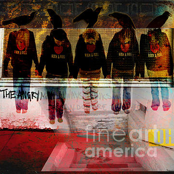 Crows Digital Art - OH by Marti Wedewer Crows Digital Art - OH by Marti Wedewer