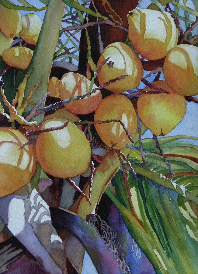 Coconut Painting - Oh Nuts by Judy Mercer