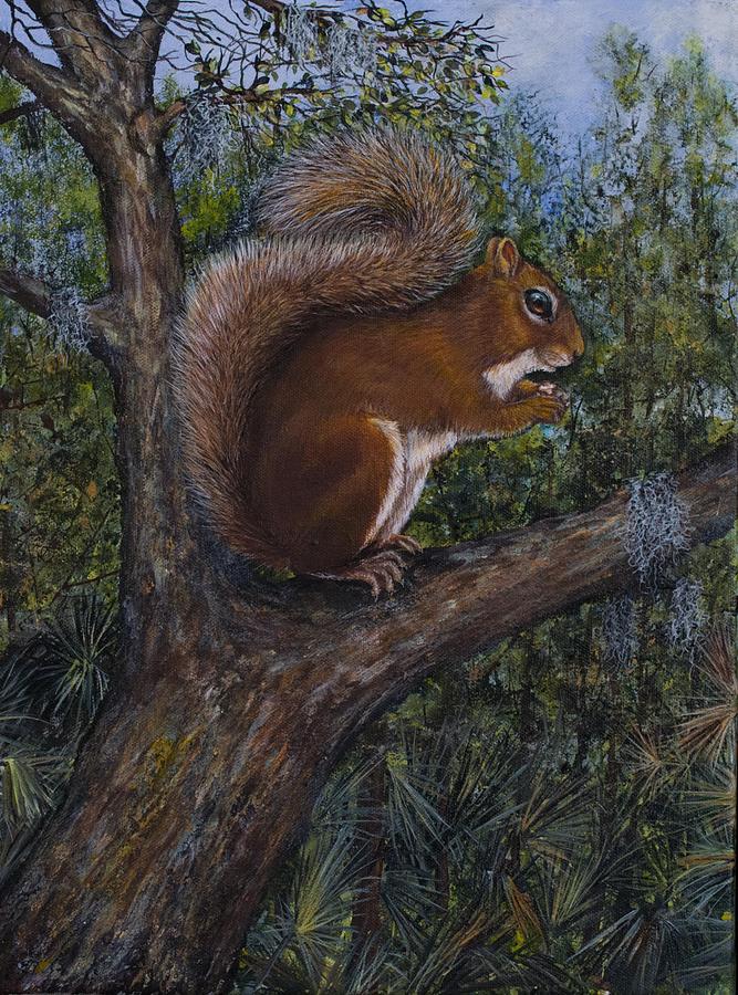 Oh, Nuts Painting by Nancy Lauby