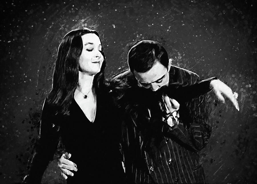 Morticia Addams Digital Art - Oh Tish I Love It When You Speak French - The Addams Family by Zapista OU Morticia Addams Digital Art - Oh Tish I Love It When You Speak French - The Addams Family by Zapista OU