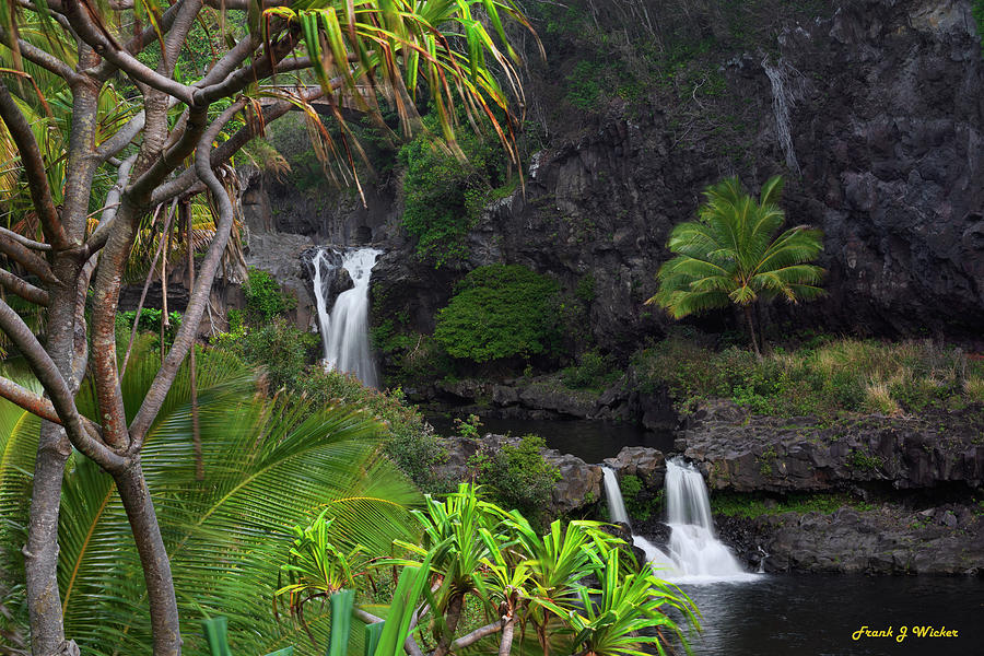 Oheo Waterfalls Photograph by Frank Wicker