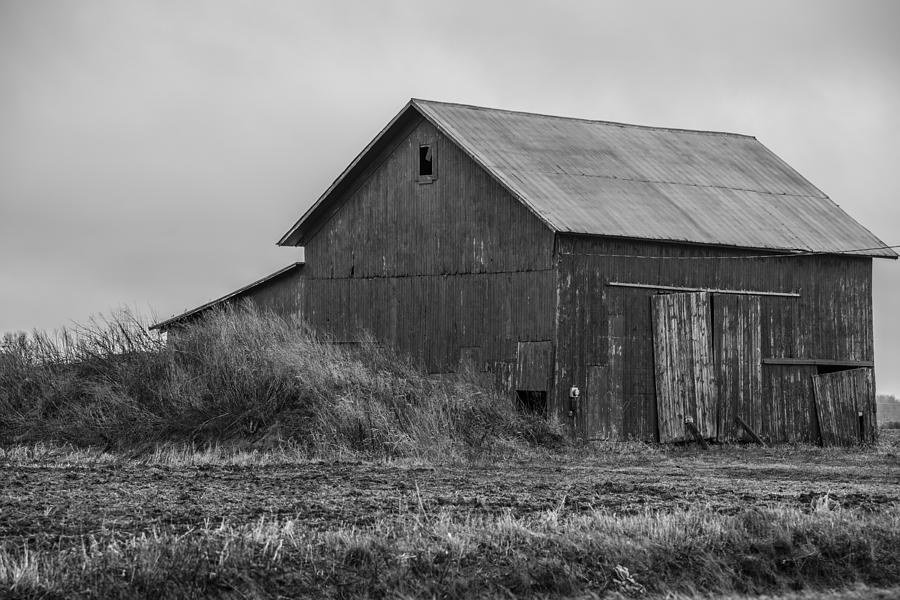 Ohio Barn in Black and White  Photograph by John McGraw