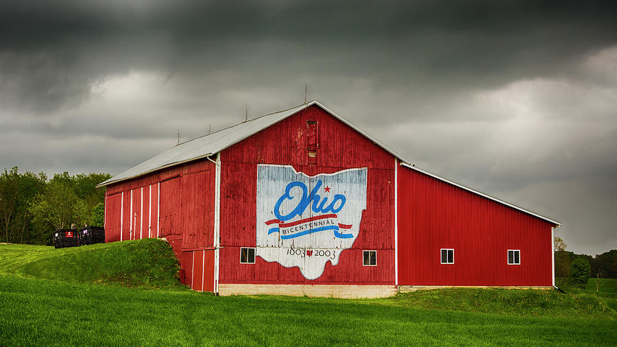 Ohio Bicentennial Barn #8 - Ashland County Photograph by Stephen Stookey