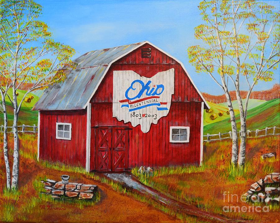 Ohio Bicentennial Barns 2 Painting by Melvin Turner
