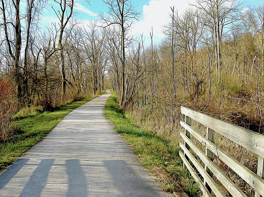 Ohio Canal Towpath Photograph by Linda Carruth