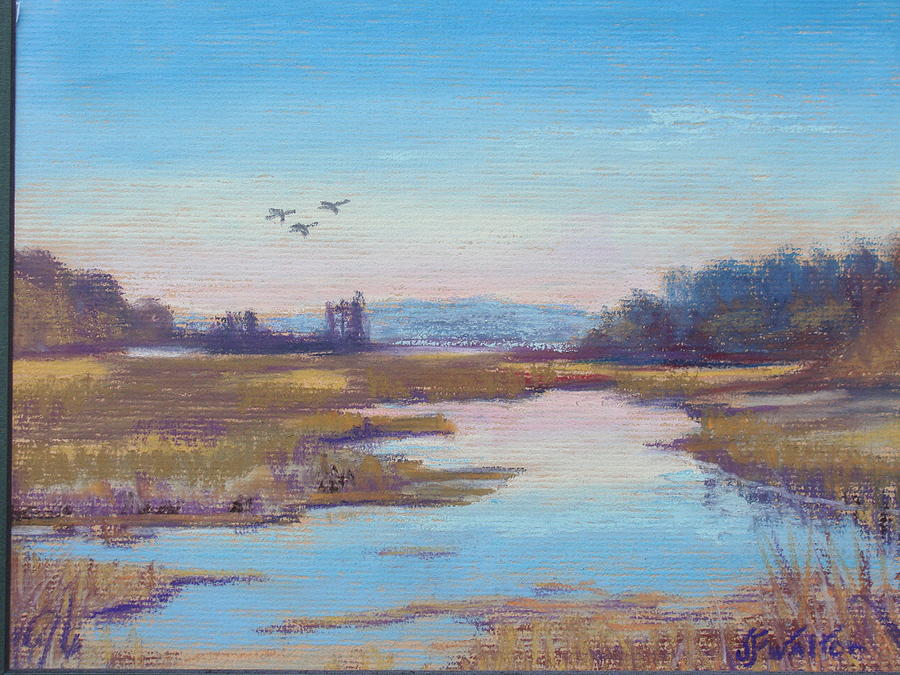 Ohio Marsh Painting by Judy Fischer Walton