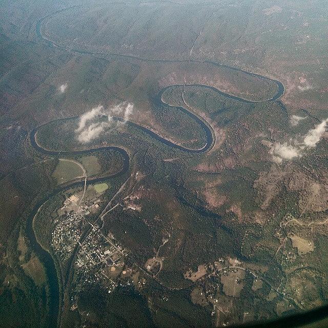 Ohio River Taken From Flight From Photograph by Paul Kelyman