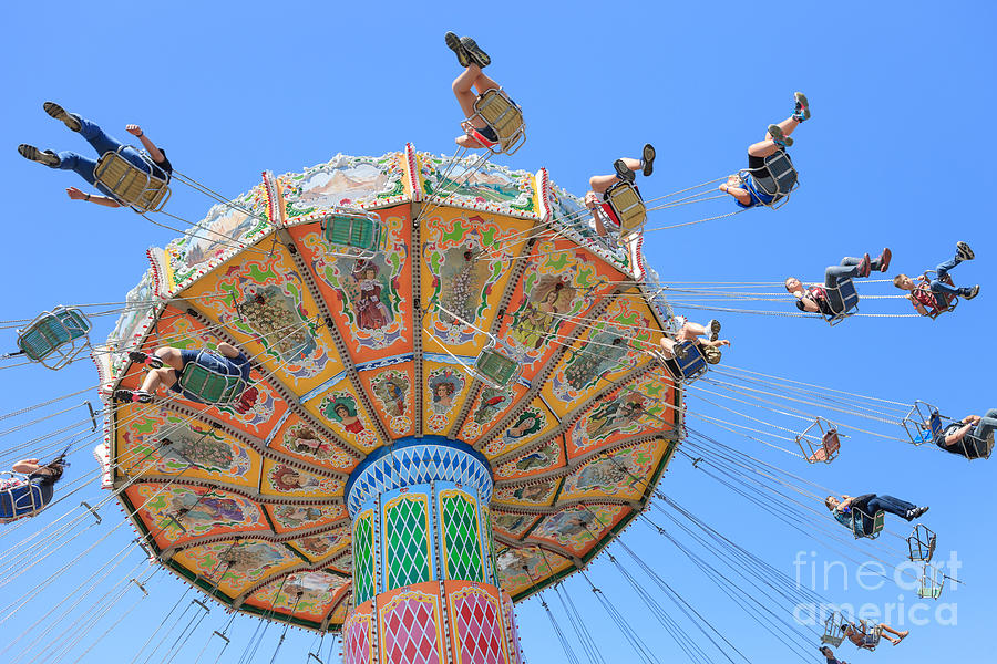 Ohio State Fair Wave Swinger IV Photograph by Clarence Holmes