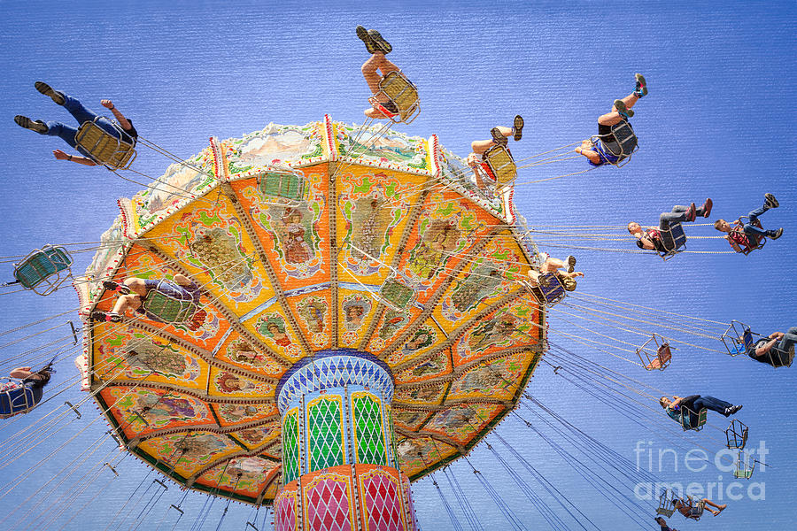 Ohio State Fair Wave Swinger VI Photograph by Clarence Holmes