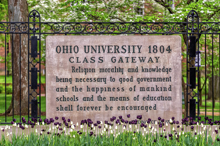 Ohio University Class Gateway in Spring Photograph by Robert Powell Fine Art America